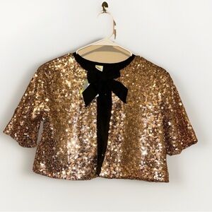 Crazy 8's‎ Girls Cape Style Sequin Cardigan CoverUp Sparkle Glitter 10-12 NWT